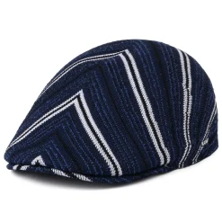 Flash Sale Casquette Plate en Tropic à Rayures Diagonales 507 bleu marine Femme/Homme Casquettes Plates|Casquettes Plates