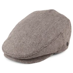 Shop Casquette Plate en Tweed Chiné marron JAXON & JAMES Femme Casquettes Plates|Casquettes Femme