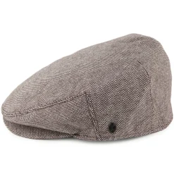 Shop Casquette Plate en Tweed Chiné marron JAXON & JAMES Femme Casquettes Plates|Casquettes Femme