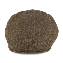 Sale Casquette Plate en Tweed à Chevrons Balmoral Country olive Femme Casquettes Plates|Casquettes Femme