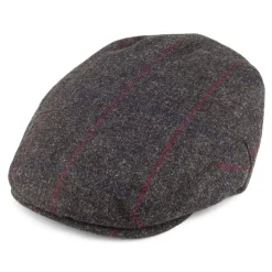 Discount Casquette Plate en Tweed Balmoral Country anthracite Femme Casquettes Plates|Casquettes Femme