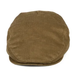 Online Casquette Plate en Velours Côtelé marron clair Femme/Homme Casquettes Plates|Casquettes Plates