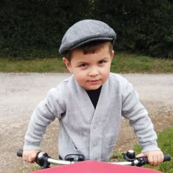Online Casquette Plate Enfant à Chevrons gris JAXON & JAMES Enfant Garçons
