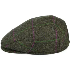Cheap Casquette Plate Imperméable à Carreaux et Chevrons olive-violet-vert Femme/Homme Casquettes Plates|Chapeaux Hiver