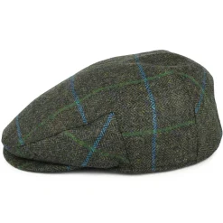Online Casquette Plate Imperméable à Carreaux et Chevrons forêt-bleu Femme/Homme Casquettes Plates|Chapeaux Hiver
