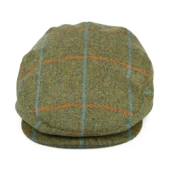 Shop Casquette Plate Imperméable à Carreaux et Chevrons mousse-orange-bleu Femme/Homme Casquettes Plates|Chapeaux Hiver