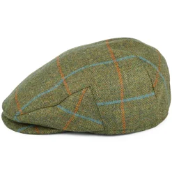 Shop Casquette Plate Imperméable à Carreaux et Chevrons mousse-orange-bleu Femme/Homme Casquettes Plates|Chapeaux Hiver