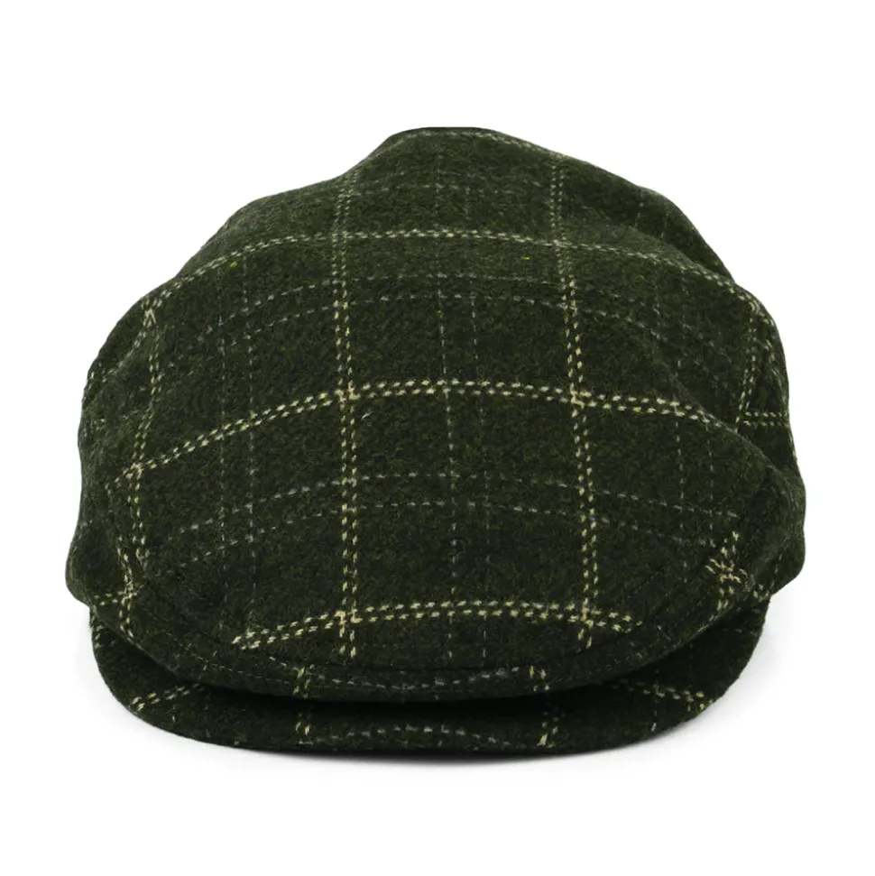 Best Sale Casquette Plate Légère à Carreaux Hooligan mousse-beige Femme/Homme Casquettes Plates|Grandes Tailles