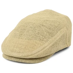 Sale Casquette Plate Légère en Paille Toyo Hooligan naturel Femme/Homme Casquettes Plates|Grandes Tailles