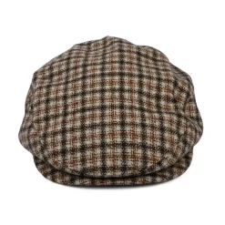 Fashion Casquette Plate Pied-de-Poule Hooligan Lightweight X Snap sable-marron-orange Femme/Homme Casquettes Plates|Casquettes Plates
