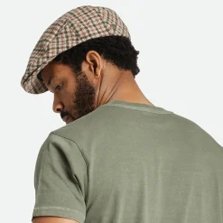 Fashion Casquette Plate Pied-de-Poule Hooligan Lightweight X Snap sable-marron-orange Femme/Homme Casquettes Plates|Casquettes Plates