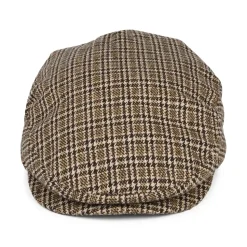 Flash Sale Casquette Plate Pied-de-Poule Hooligan marron foncé-sable Femme/Homme Casquettes Plates|Casquettes Plates