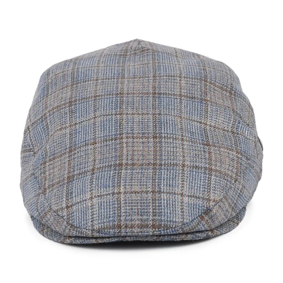 Cheap Casquette Plate Été en Soie et Laine à Carreaux bleu-marron Femme/Homme Casquettes Plates|Casquettes Plates