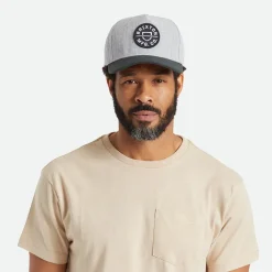 Fashion Casquette Snapback Crest C NetPlus MP gris chiné-noir Homme Casquettes De Baseball|Casquettes Homme