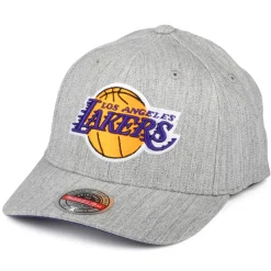 Best Sale Casquette Snapback NBA Team Heather Stretch L.A. Lakers gris chiné MITCHELL & NESS Homme Casquettes De Baseball|Casquettes Homme