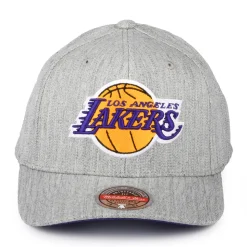 Best Sale Casquette Snapback NBA Team Heather Stretch L.A. Lakers gris chiné MITCHELL & NESS Homme Casquettes De Baseball|Casquettes Homme
