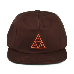 Best Casquette Snapback Non Structurée Triple Triangle marron Homme Casquettes De Baseball|Casquettes Homme