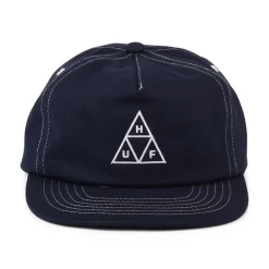 Outlet Casquette Snapback Non Structurée Triple Triangle bleu marine-blanc Homme Casquettes Homme|Casquettes De Baseball