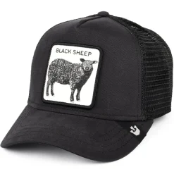 New Casquette Trucker Black Sheep noir Homme Casquettes De Baseball|Casquettes Trucker