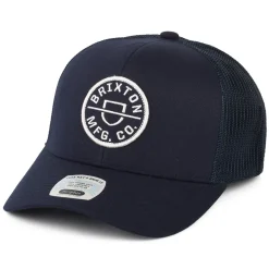 New Casquette Trucker Crest NetPlus MP bleu marine délavé Homme Casquettes Trucker|Casquettes Homme
