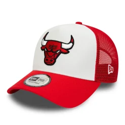 Store Casquette Trucker 9FORTY NBA Team Colour Block Chicago Bulls blanc-rouge Homme Casquettes Trucker|Casquettes De Baseball