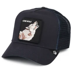 New Casquette Trucker Lone Wolf bleu marine Homme Casquettes Trucker|Casquettes De Baseball