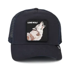 New Casquette Trucker Lone Wolf bleu marine Homme Casquettes Trucker|Casquettes De Baseball