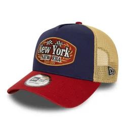 Store Casquette Trucker NE Patch A-Frame bleu marine-rouge Homme Casquettes Trucker|Casquettes Homme