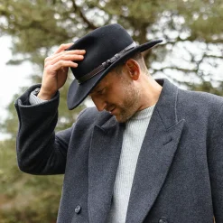 Cheap Chapeau Australien Déformable noir JAXON & JAMES Femme/Homme Chapeaux Trilby|Chapeaux Fedora