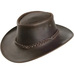 Online Chapeau Australien en Cuir Déformable marron JAXON & JAMES Femme Chapeaux De Cowboy|Chapeaux De Cowboy