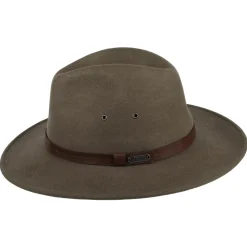 Cheap Chapeau Australien en Laine Feutrée Hydrofuge Winston marron Femme/Homme Chapeaux Trilby|Chapeaux Fedora