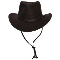 Cheap Chapeau Australien en Laine Feutrée Déformable Hydrofuge Dakota Stampede chocolat Femme Chapeaux De Pluie|Chapeaux De Cowboy