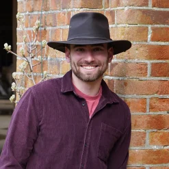 Store Chapeau Australien en Toile Cirée marron JAXON & JAMES Femme/Homme Chapeaux Trilby|Chapeaux Fedora