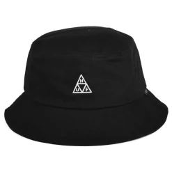 Shop Chapeau Bob Coton Essentials Triple Triangle noir Femme/Homme Chapeaux Bob|Bobs