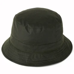 Cheap Chapeau Bob en Coton Ciré Britannique olive Femme/Homme Chapeaux Bob|Bobs