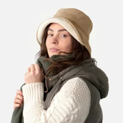 Clearance Chapeau Bob en Imitation Peau de Mouton Yuno marron clair Femme Chapeaux Hiver|Chapeaux Bob