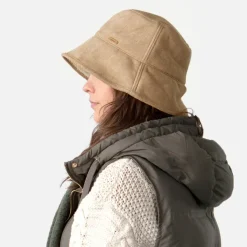 Clearance Chapeau Bob en Imitation Peau de Mouton Yuno marron clair Femme Chapeaux Hiver|Chapeaux Bob