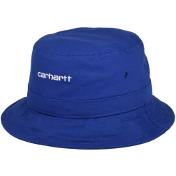 Fashion Chapeau Bob en Toile de Coton Script bleu Femme/Homme Chapeaux Bob|Bobs