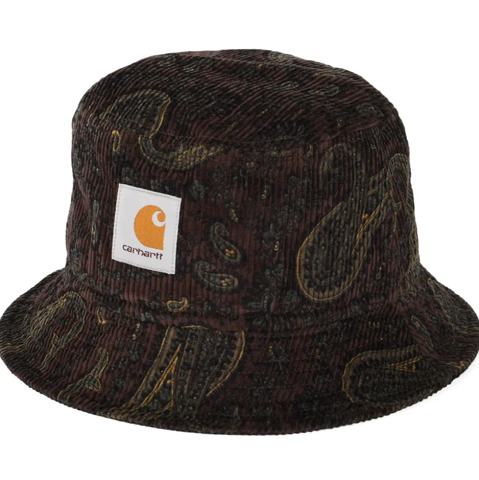 Hot Chapeau Bob en Velours Côtelé Paisley mélange de bordeaux Femme/Homme Chapeaux Bob|Bobs