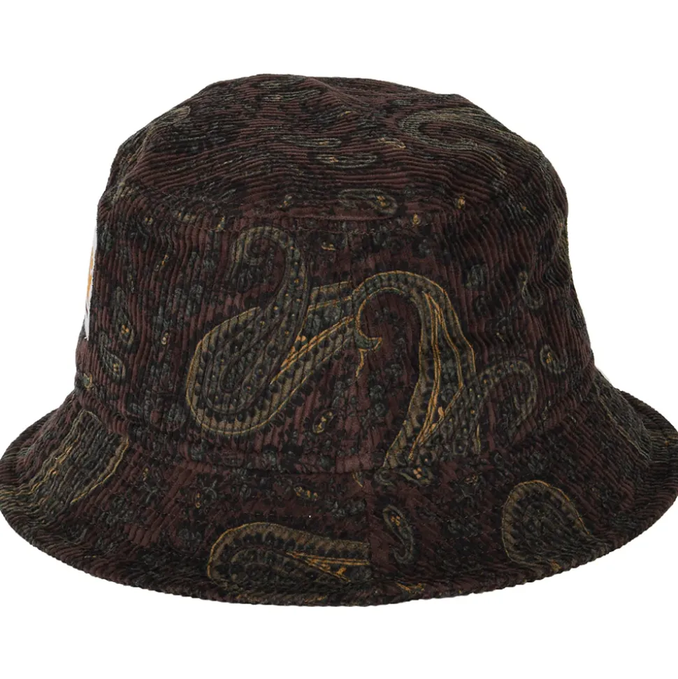 Hot Chapeau Bob en Velours Côtelé Paisley mélange de bordeaux Femme/Homme Chapeaux Bob|Bobs