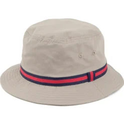 Cheap Chapeau Bob Hydrofuge à Rayures khaki Femme/Homme Chapeaux Bob|Chapeaux Été