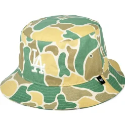 Clearance Chapeau Bob MLB Duck Camo L.A. Dodgers naturel-olive Femme/Homme Chapeaux Bob|Bobs