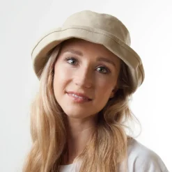 Store Chapeau Bob Pliable Arbres beige SUR LA TÊTE Femme Petite Tailles|Chapeaux Été