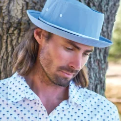 Cheap Chapeau Bob Pliable bleu clair DORFMAN-PACIFIC Femme/Homme Chapeaux Été|Chapeaux Bob