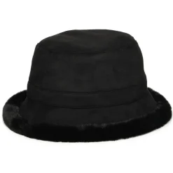 Outlet Chapeau Bob Réversible en Fausse Fourrure noir Femme Fausse Fourrure|Chapeaux Hiver