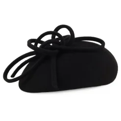 Fashion Chapeau Calot en Laine avec Boucles Rosey noir Femme Chapeaux Cérémonie|Chapeaux Calots