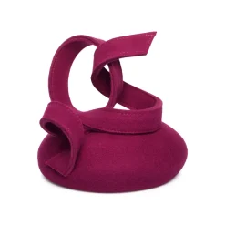Cheap Chapeau Calot en Laine avec Boucles Beatrice magenta Femme Chapeaux Cérémonie|Chapeaux Calots