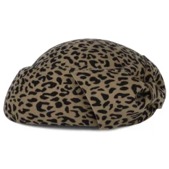 Sale Chapeau Calot en Laine avec Nœud Avery léopard Femme Chapeaux Cérémonie|Chapeaux Calots