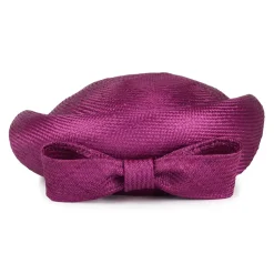 Discount Chapeau Calot en Paille Alexia magenta Femme Chapeaux De Paille|Chapeaux Cérémonie