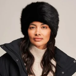 Discount Chapeau Calot Femme Hiver en Fausse Fourrure noir Femme Fausse Fourrure|Chapeaux Hiver